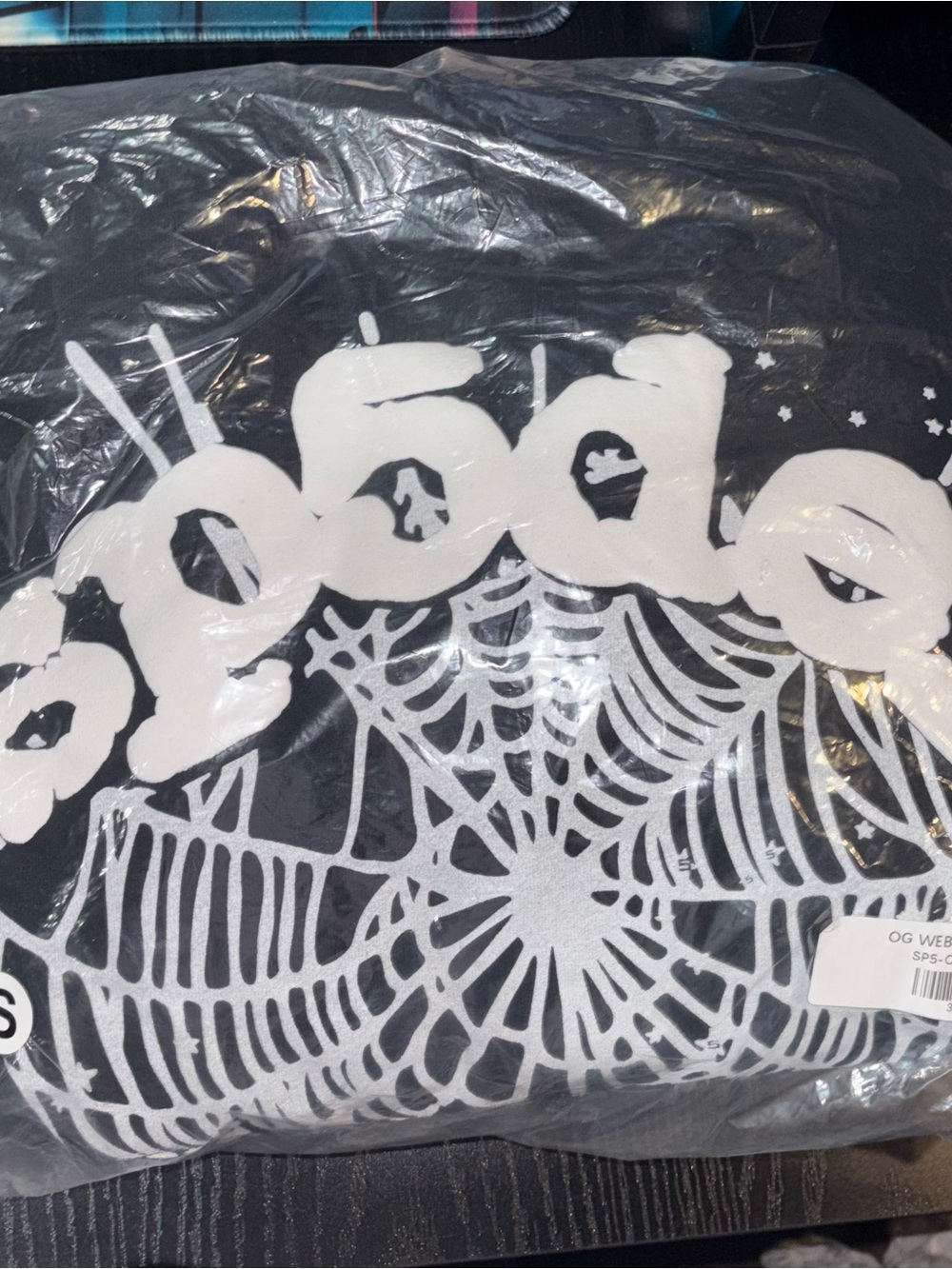 Black OG Web Sp5der Hoodie